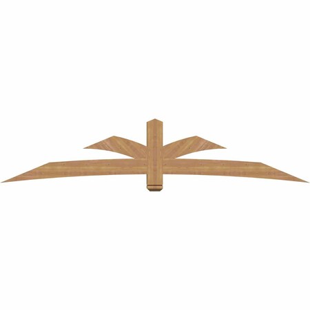Ekena Millwork Davenport Timber Gable Bracket, Western Red Cedar, 108"W x 22"H x 5 1/2"D x 5 1/2"F, 5/12 Pitch GBW108X22X0606DAV00SWR